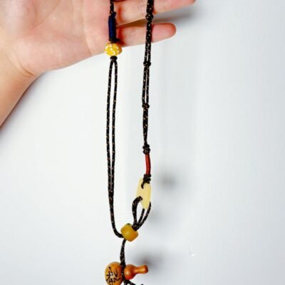Rope Agate Gourd Necklace