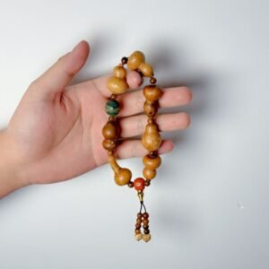 Cuban Glazed Gourd Bracelet with Tibetan Ingredients