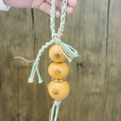 Handmade Rope Gourd Cat Pendant