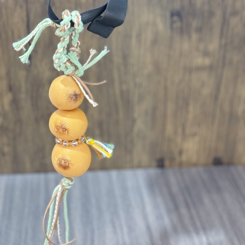 Handmade Rope Gourd Cat Pendant