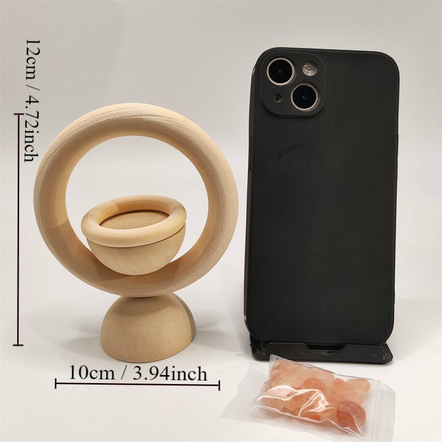 Large wooden ring vertical aromatherapy essential oil diffuser wood