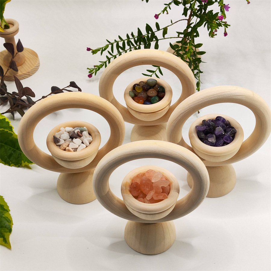 Large wooden ring vertical aromatherapy essential oil diffuser wood