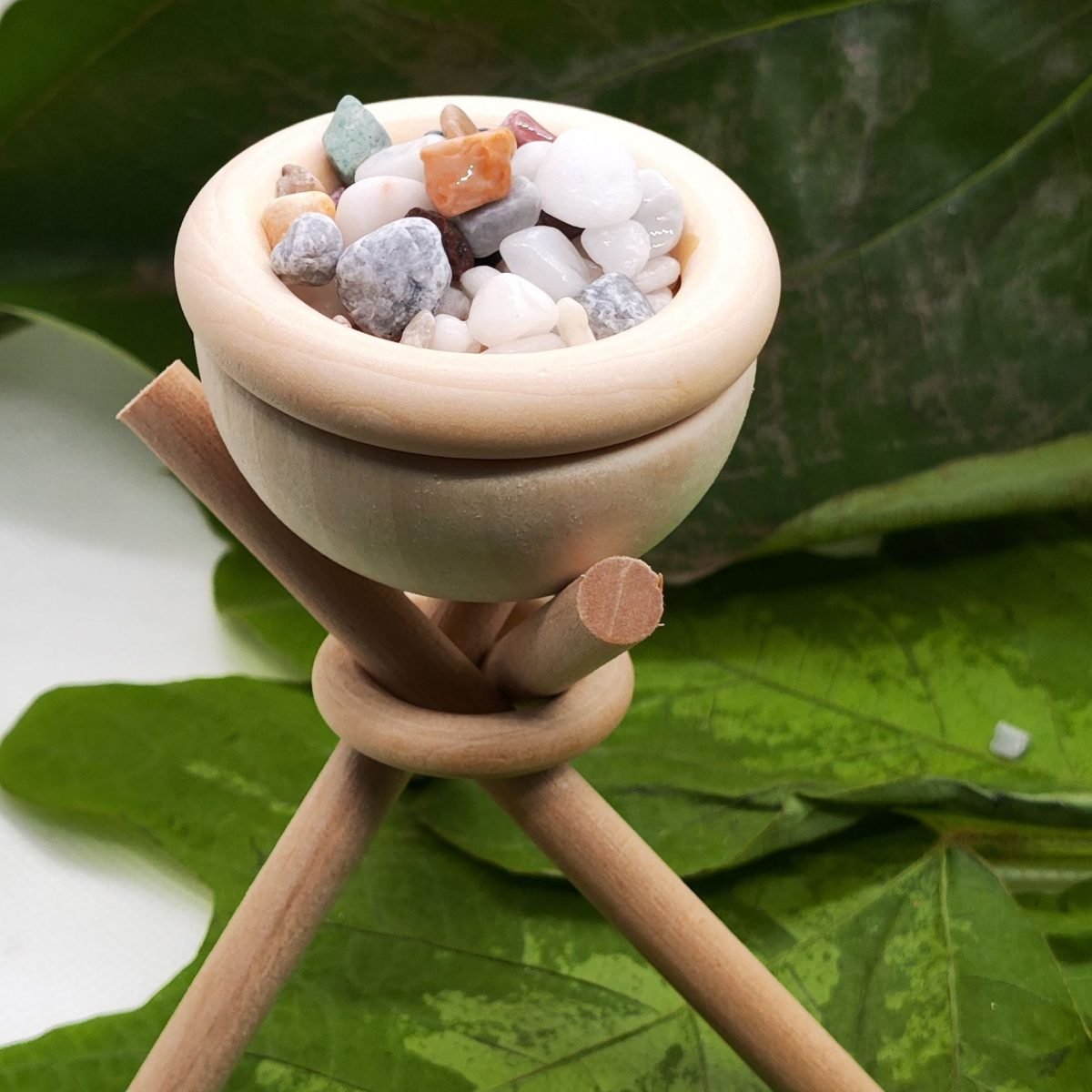 Wooden self-designed elevated aromatherapy essential oil diffuser wood