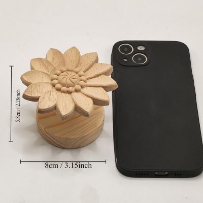A flower aromatherapy essential oil diffuser wood
