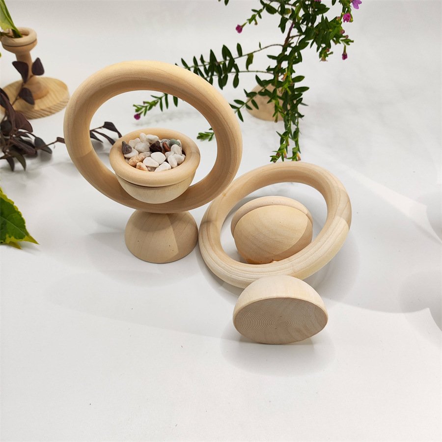 Large wooden ring vertical aromatherapy essential oil diffuser wood