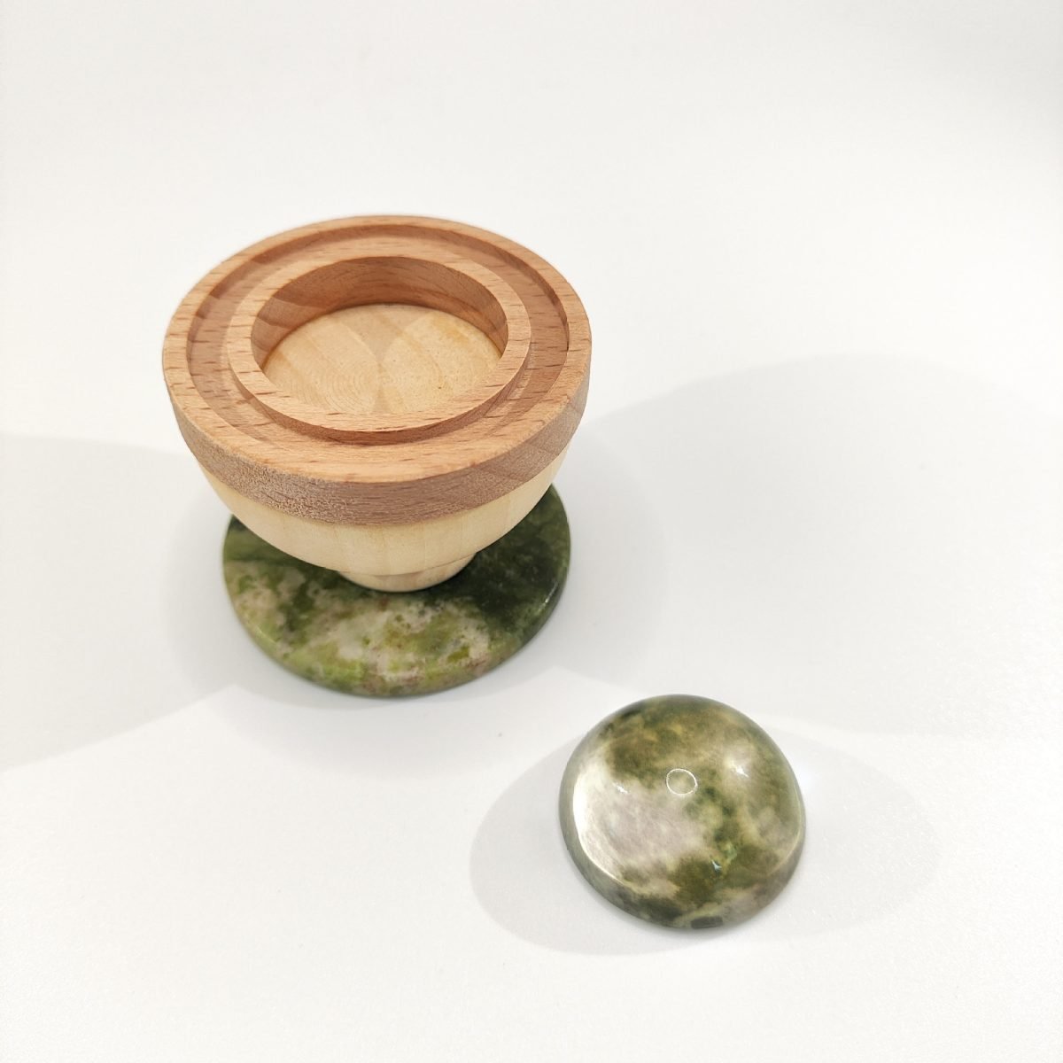 Jade base earth moon aromatherapy essential oil diffuser wood